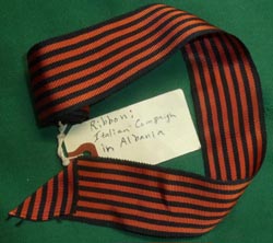 Original Ribbon for Italian Medal - Ethiopia / Albania Campaign