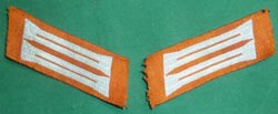 WW2 German Gendarmerie Police Collar Tab Matching Set