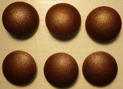 West German 25 mm Overcoat Buttons - Gold Finish