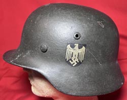 (image for) WWII German Army/Heer Stahlhelm M35 Transitional Original Single Decal