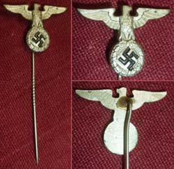 Original WW2-era German Stickpin Lapel Pin Original WW2-era German Stickpin Lapel Pin