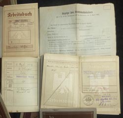 WW2 German Original Deutsches Reich Arbeitsbuch Work Papers