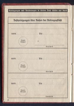 WW2 German DAF Arbeitsfront Mitgliedsbuch