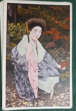 1930's Japanese Pinup Girl Postcards US Army Intelligence Lt Col