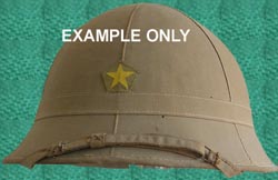 WW2 Japanese Cloth Star for the Army Pith Helmet