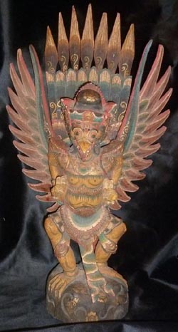Huge Hand-carved Statue of Buddhist Spirit God Garuda 30"