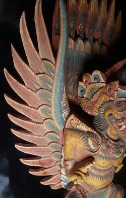 Huge Hand-carved Statue of Buddhist Spirit God Garuda 30