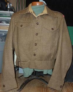 WW2 British Battledress Jacket 1942 Size 16 Green Howards