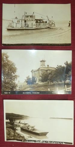 Circa 1910 RPPC Photos Niobrara Nebraska, Ferryboat Little Pearl