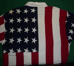 1990's RALPH LAUREN Stars & Stripes American Flag Rugby Shirt L
