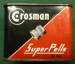 1950's-era Air Rifle Pellet Tins - Crosman, National