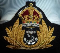 British Royal Navy Officer Hats - King's Crown / Queen's Crown