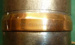 WW1 Trench Art Lamp Artillery Shell, Doughboy Helmet + Engraving