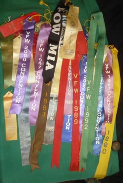 Large Lot VFW Post Flag Streamers 1982-2002