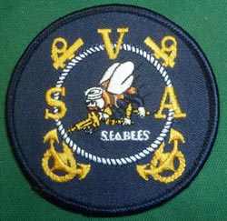 USN Navy Seabees Construction Battalion Patch & Sticker Lot