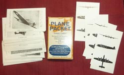 Plane Packet Aircraft Spotter Silhouette/Spec Cards