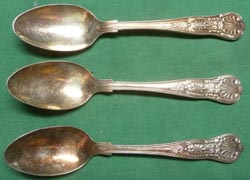 US Navy Silverware 12 Pieces 2 Patterns Soup Spoons & Teaspoon