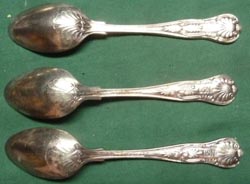 US Navy Silverware 12 Pieces 2 Patterns Soup Spoons & Teaspoon