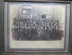 Original Framed Photo WW1 Army Draftees in Dubuque, Iowa