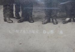 Original Framed Photo WW1 Army Draftees in Dubuque, Iowa