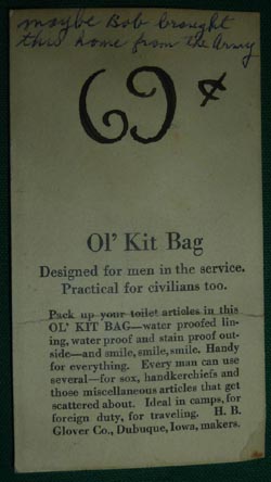 WW2 US Soldiers Private Purchase Waterproof Kit Bag