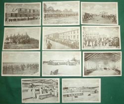 Set of WW1 Patriotic Postcards - Camp Pike, Little Rock Arkansas