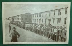 Set of WW1 Patriotic Postcards - Camp Pike, Little Rock Arkansas