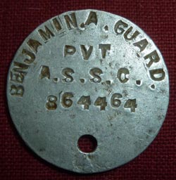 WW1 US Army Dog Tag - Aviation Section - Signal Corps - Early