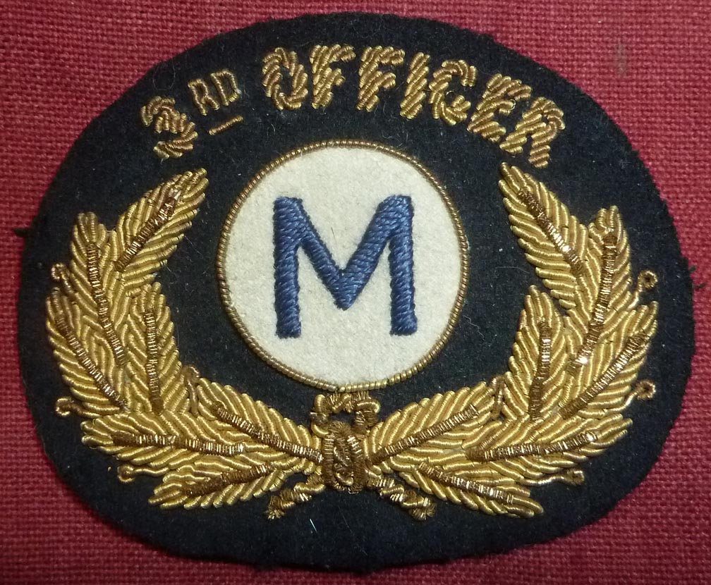 WW2 US Maritime Hat Badge Matson Navigation Company