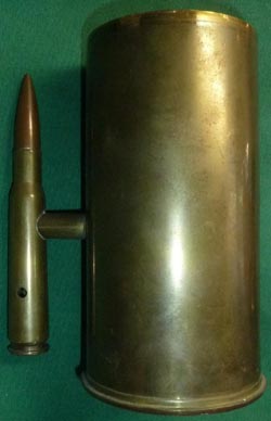 Trench Art from WW2 75 mm Artillery and .50 caliber MG Shells