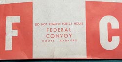 US Federal Convoy Route Markers Kit