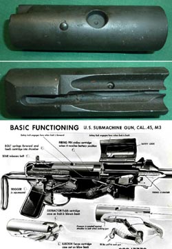 Bolt for WW2 M3 "Grease Gun" Machine Gun Buffalo Arms 1944