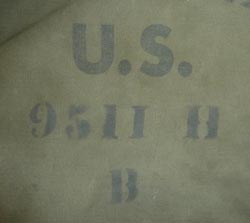 WW2 Barracks 'B' Duffel Bag - 36th Infantry KIA France Oct. 1944