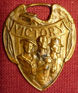 WW1 US Military Veteran's "Victory" Watch Fob/Pocket Medal