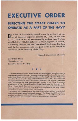 WW2 Brochure - United States Coast Guard in War and Peace