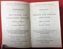 WW2 German-English/English-German Dictionary - England 1945
