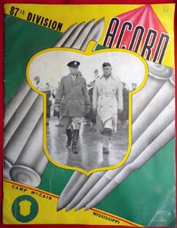 Large Format Souvenir Brochure Camp McCain 87th Division - Acorn