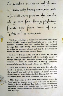 Large Format Souvenir Brochure Camp McCain 87th Division - Acorn