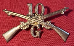 (image for) Spanish American War Hat Badge 10th Infantry Regiment