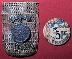 (image for) 51st Iowa Volunteer Infantry Spanish American War Reunion Badges