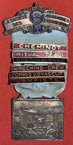 (image for) US Forty & Eight WW1 Veteran's Membership Medal with MANY Appurtenances