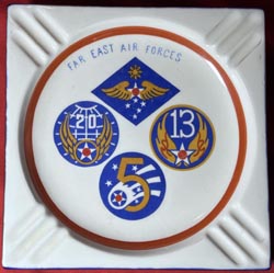 (image for) Souvenir Ashtray 6005th Air Postal Group Far East Command