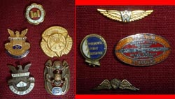 Arsenal Employee Civilian Service and Aviation Pilot Lapel Pins