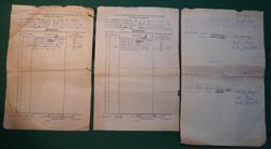 Bringback papers for 3 German Pistols 16th Armored Infantry Btn