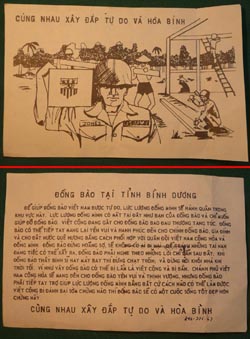 Original Vietnam War Surrender Leaflets dropped on Viet Cong