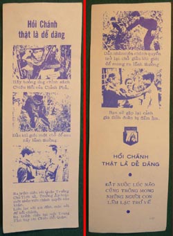 Original Vietnam War Surrender Leaflets dropped on Viet Cong