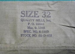 WW2 US Army Pristine Skivvies Underwear Shorts Waist 32 1945