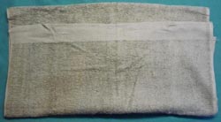 WW2 US Army OD Turkish Towel with OD "Fairfax Towels" Label