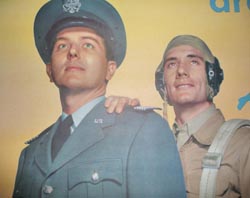 1949 USAF Aviation Cadets Jet Pilot Recruiting Poster 25x38