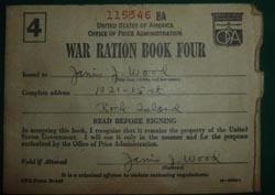 Collection of WW2 War Ration Coupon Books